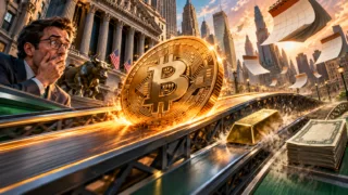 Bitcoin prend de l’avance sur un lingot d’or et des titres financiers devant Wall Street
