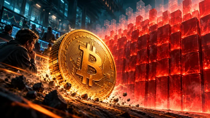 Bitcoin faces a sell wall, with some order blocks becoming transparent