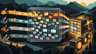 Transactions Bitcoin stylisées en attente avant leur inclusion dans des blocs