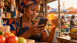 Une commerçante togolaise distingue paiement mobile et actifs crypto