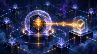 Preuve cryptographique stylisée validée entre un secret masqué et un réseau blockchain